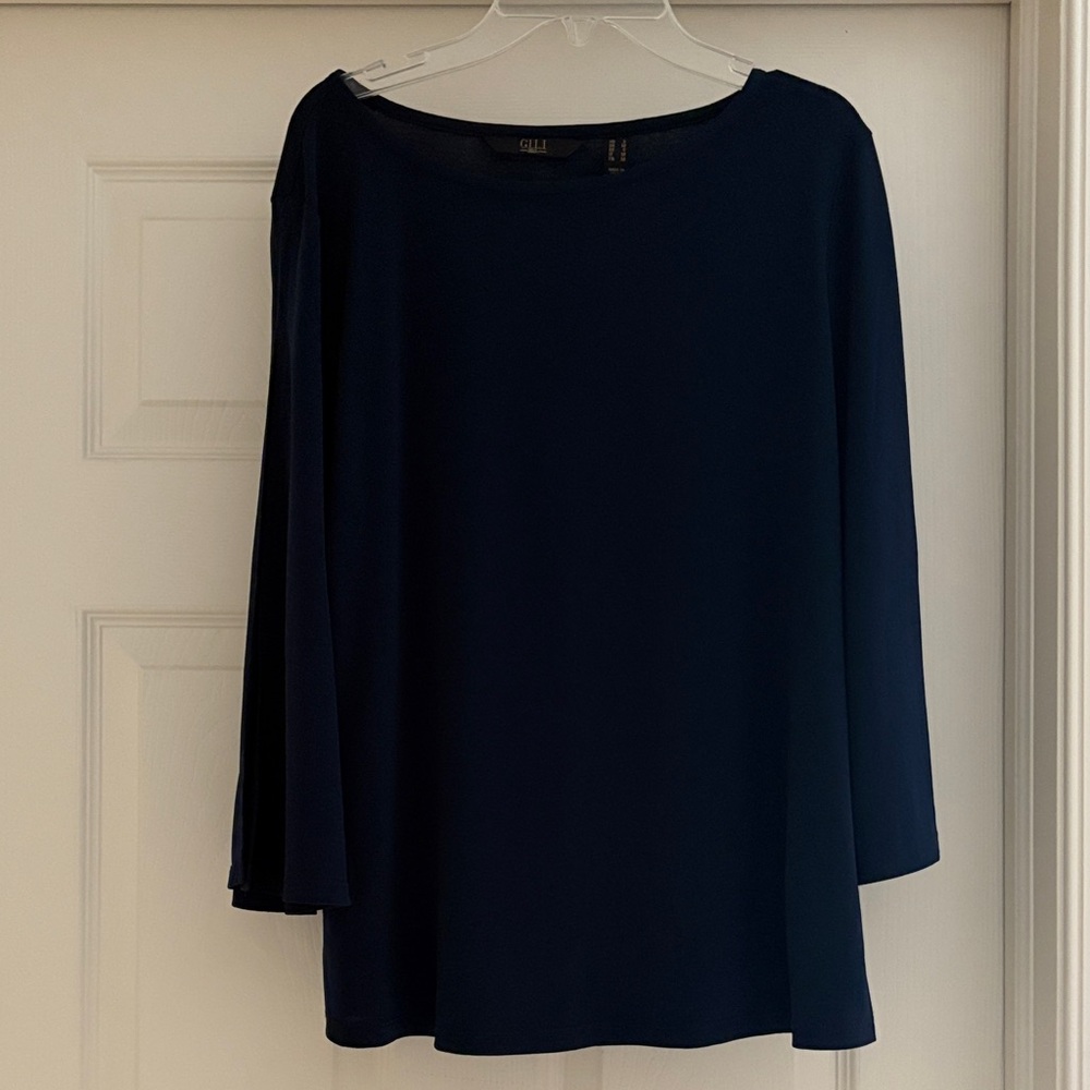 G.I.L.I. Classic Navy Women's Blouse